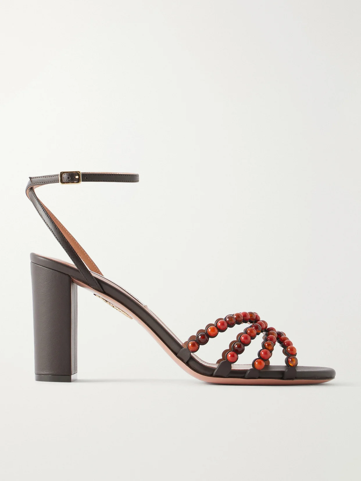 Gemma 85 Embellished Leather Sandals - 1