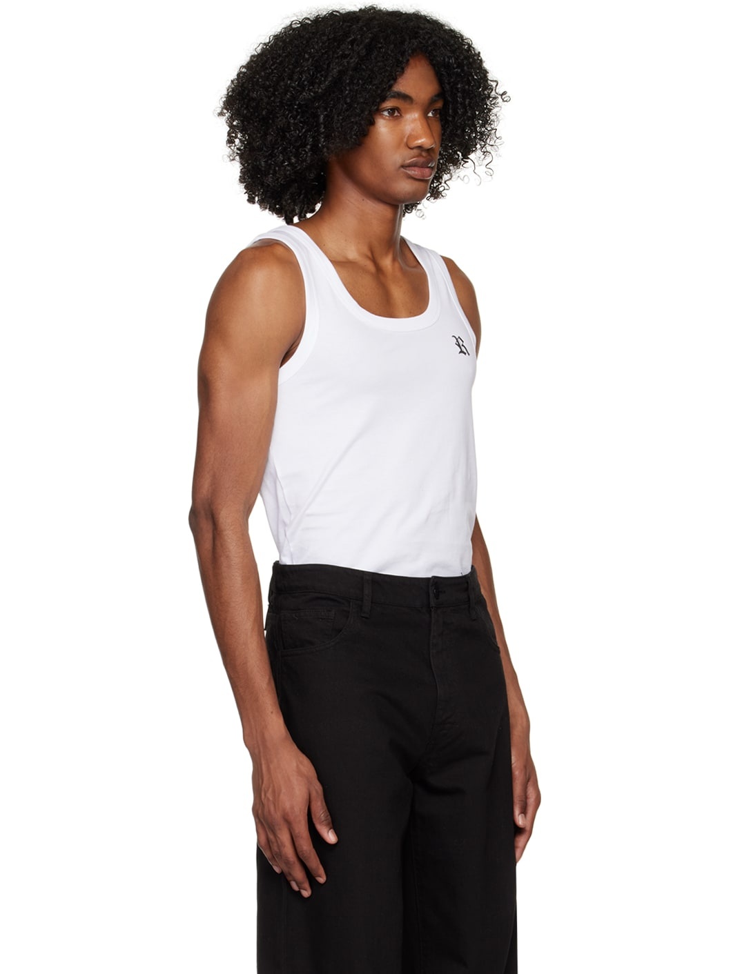 White 'R' Tank top - 2