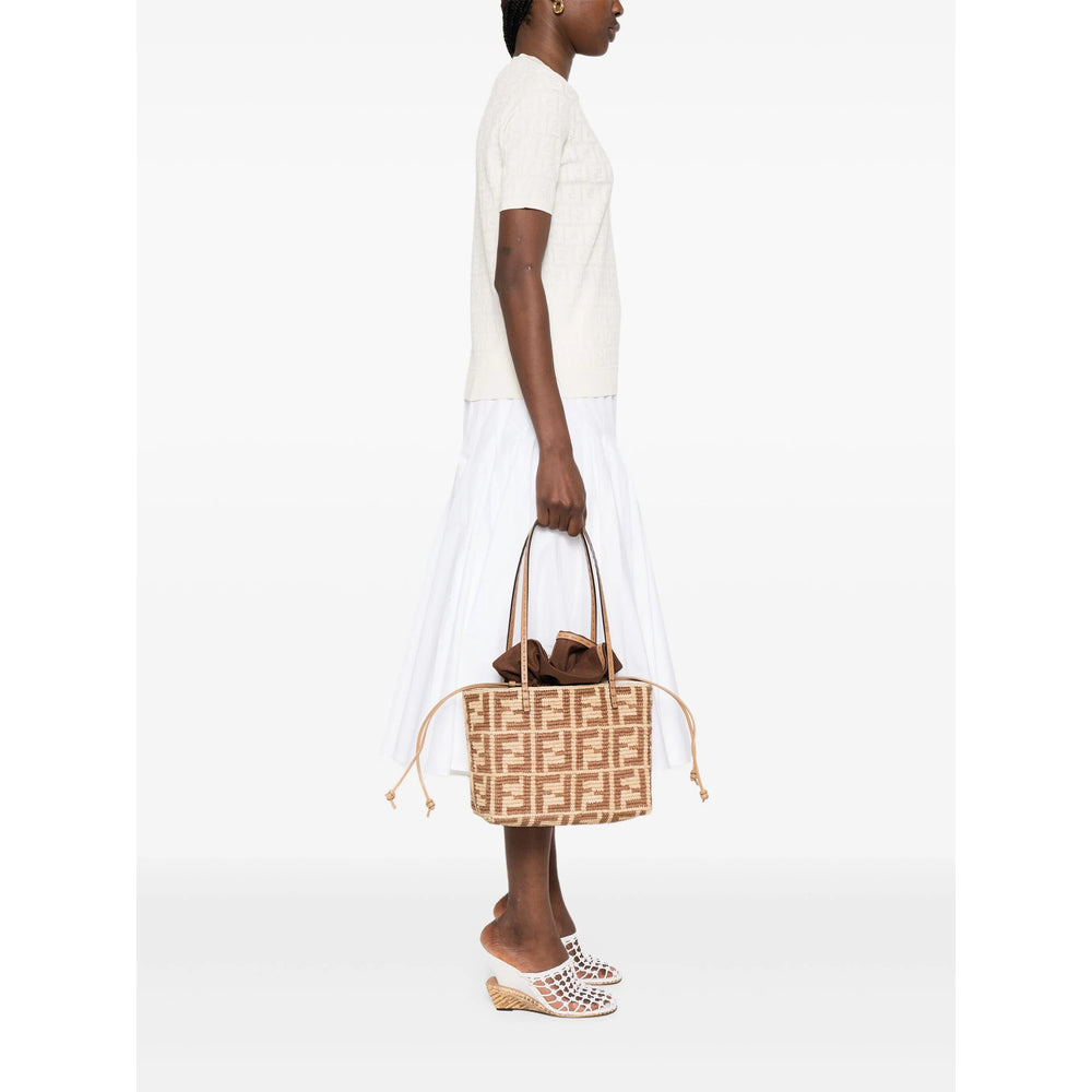 Fendi Neutrals Tote Bags Women - 5