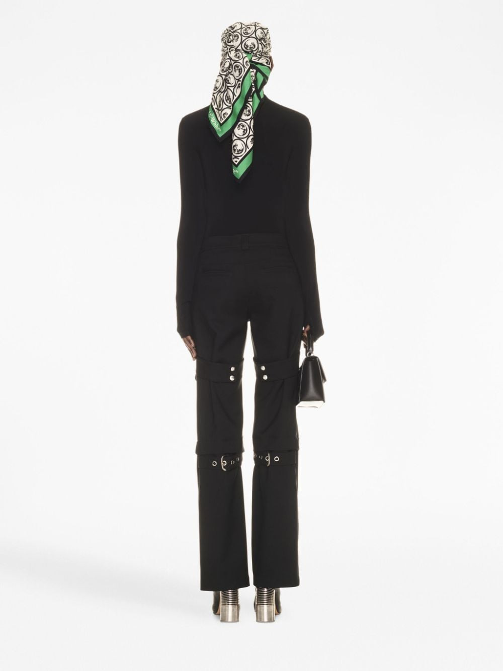 Off White Women Wool Trousers - 4