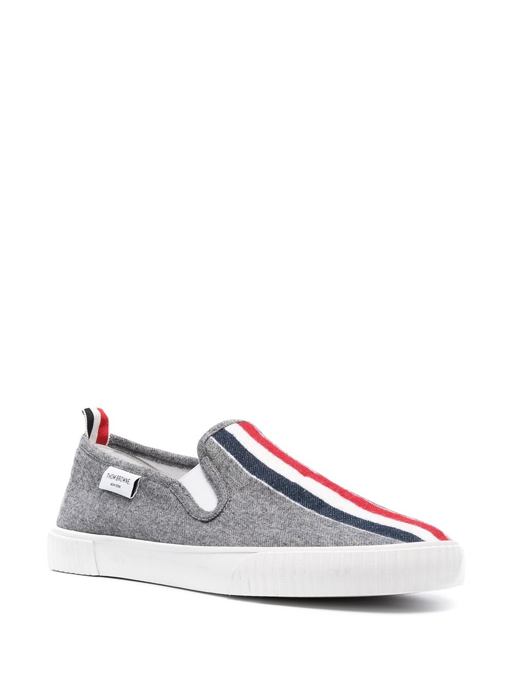 grosgrain trim low-top sneakers - 2