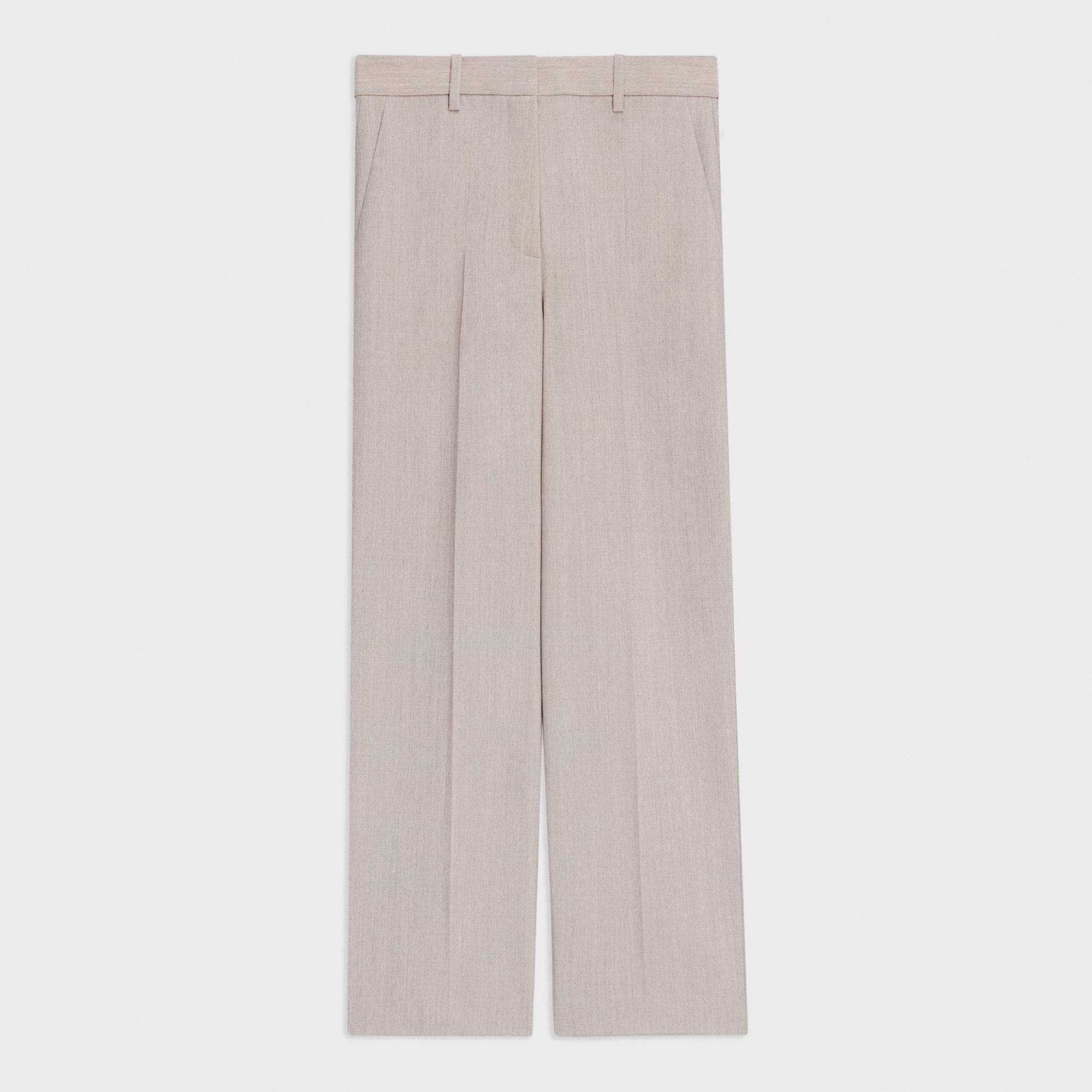 High-Waist Straight-Leg Pant in Good Wool - 1