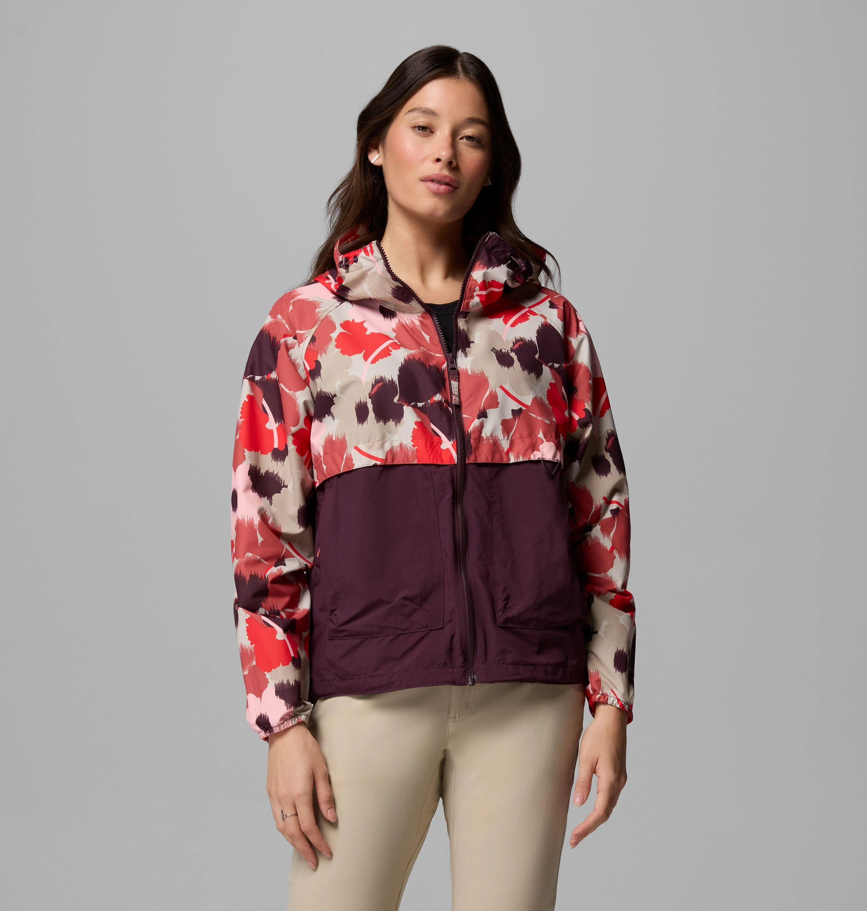 Women's Spire Valley Printed Windbreaker - 1