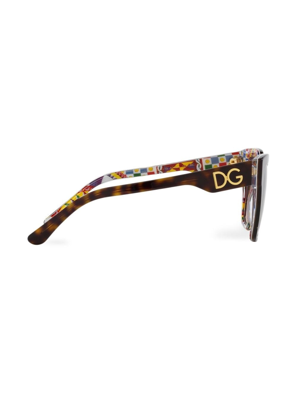 tortoiseshell-effect square-frame sunglasses - 5