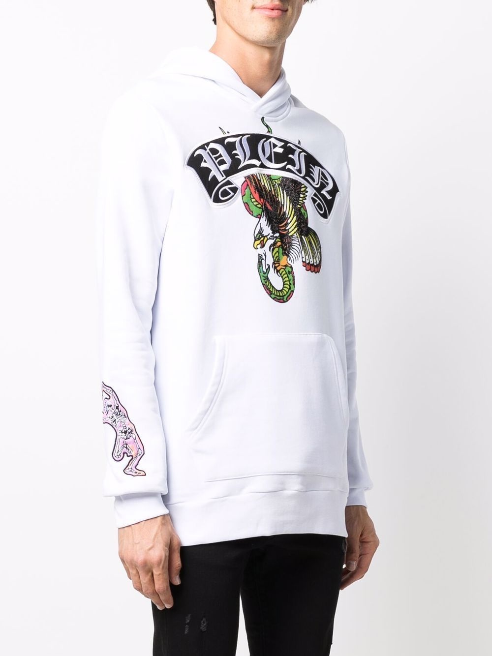 logo-print pullover hoodie - 3