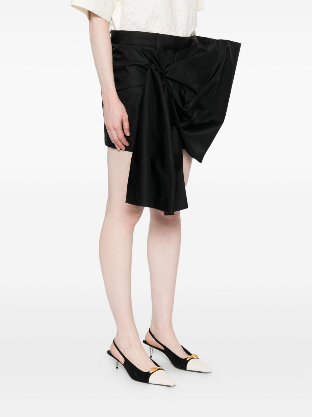 bow-detail mini skirt - 3