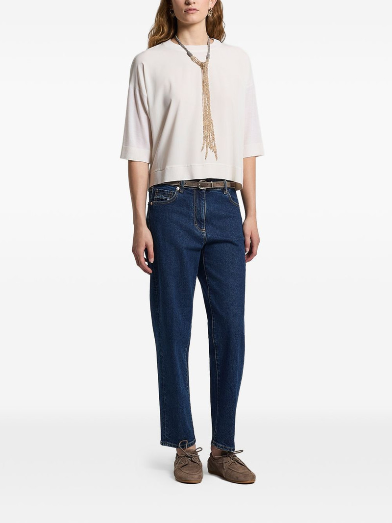 frayed-detail jeans 4