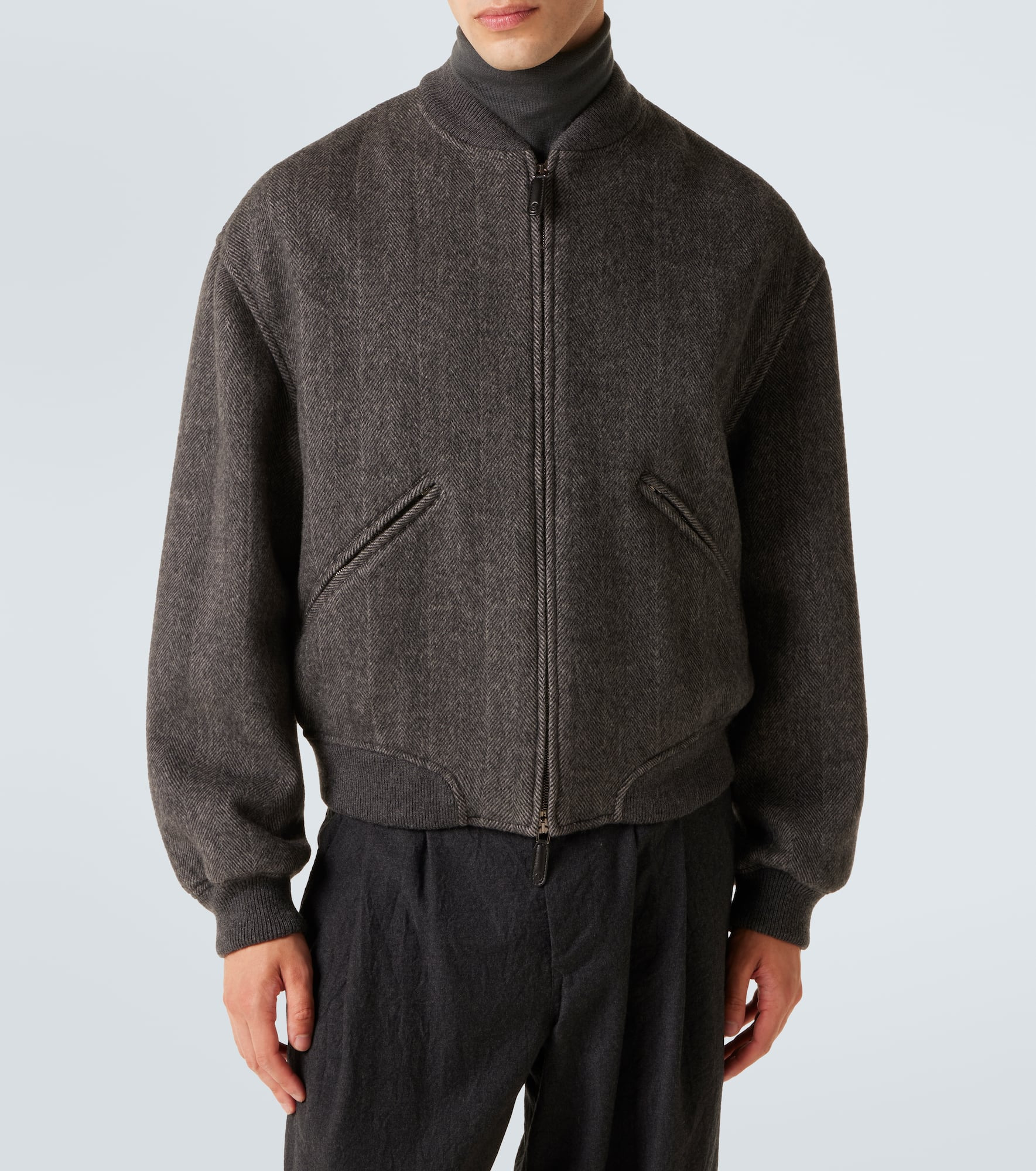 Cashmere bomber jacket - 3