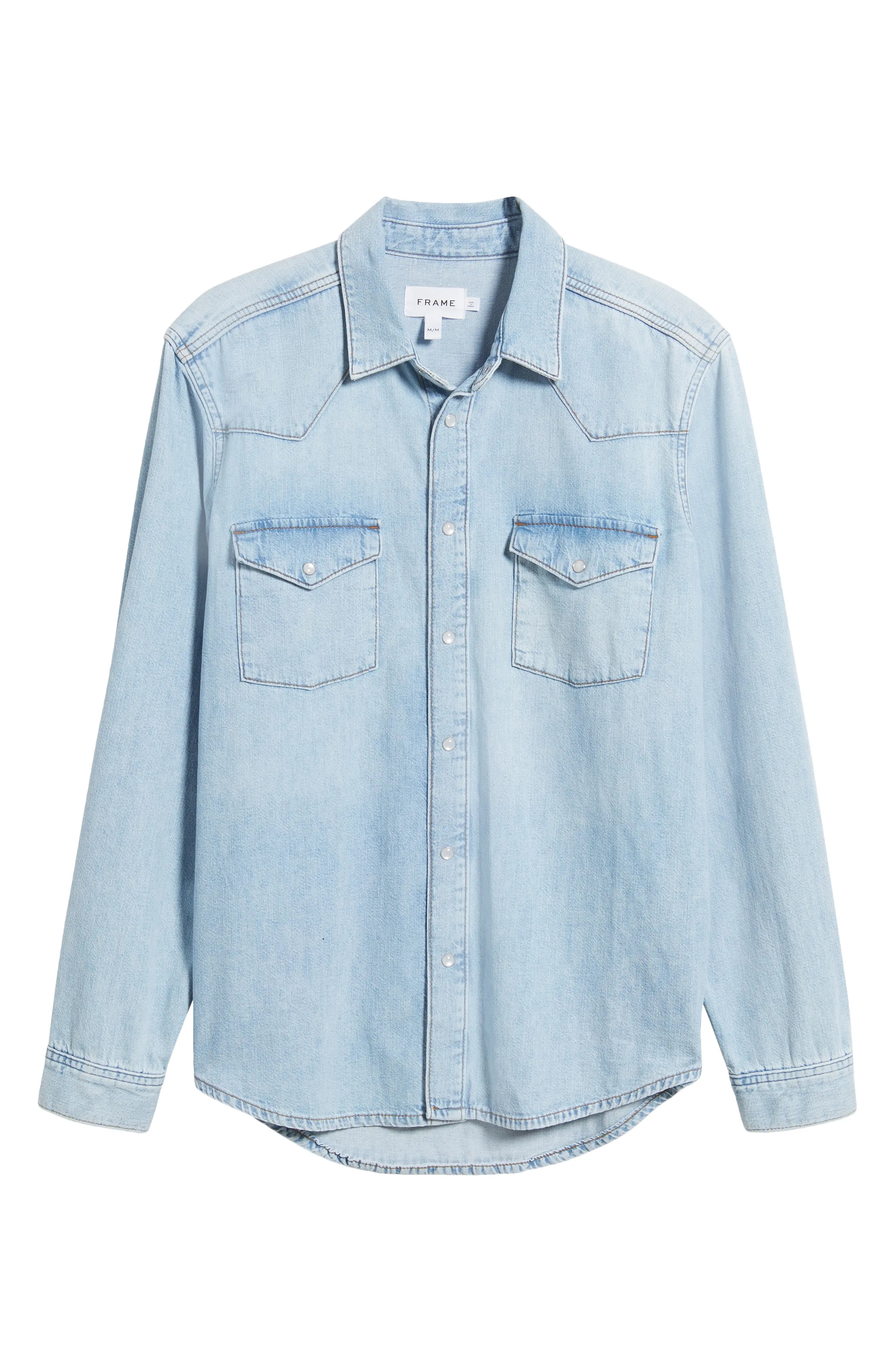 Western Denim Snap-Up Shirt - 6