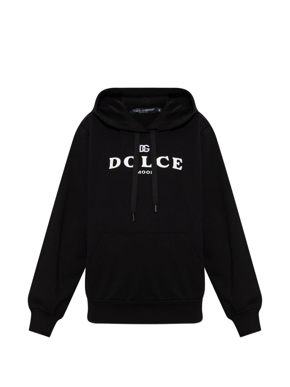 logo-embroidered cotton hoodie - 1