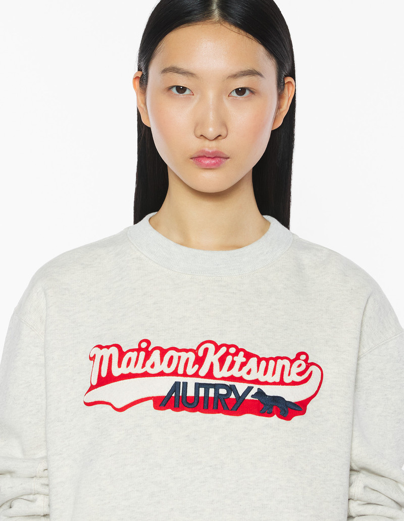 MAISON KITSUNE x AUTRY VARSITY SWEATSHIRT 7