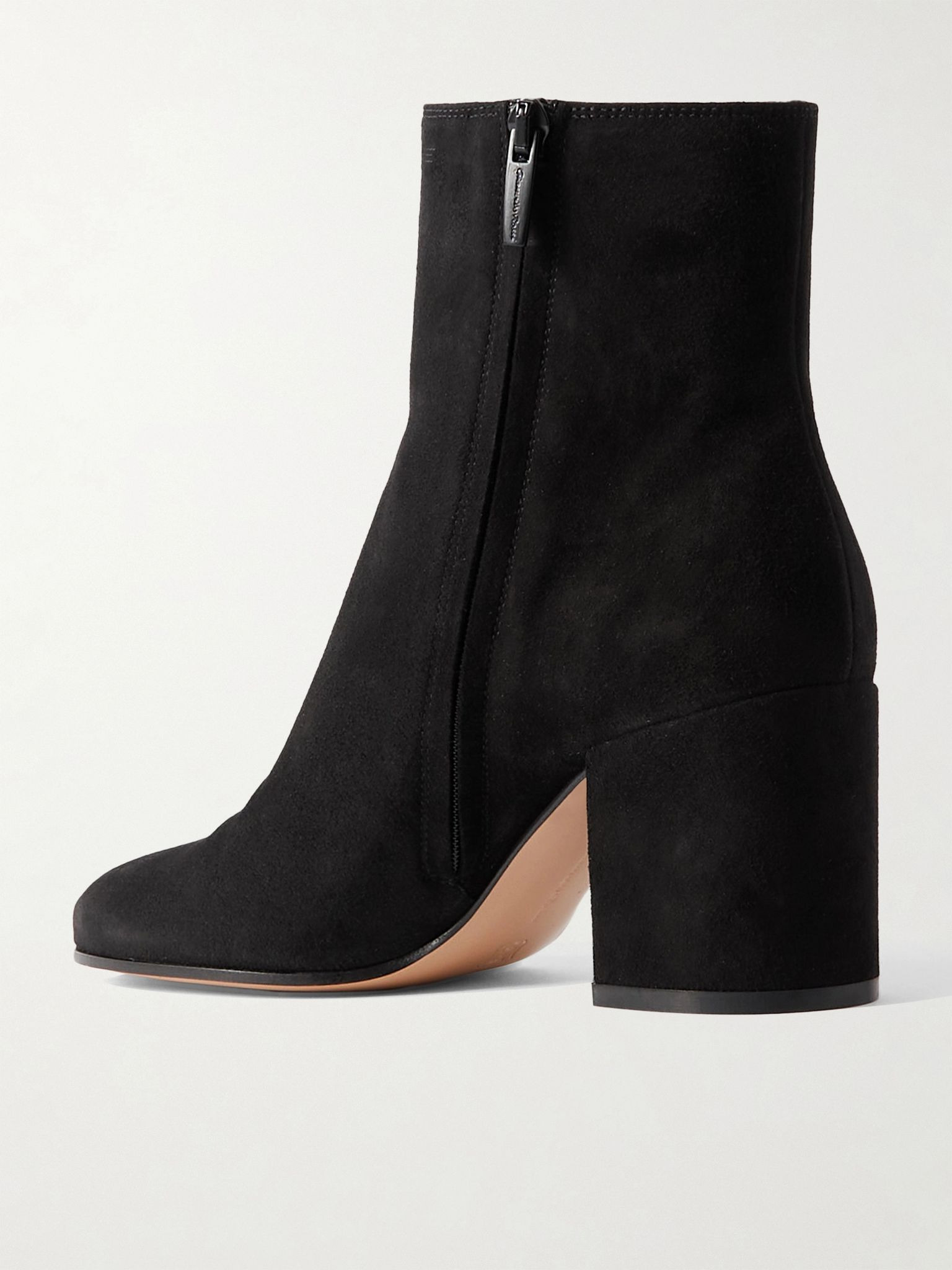 Joelle 70 suede ankle boots Black - 3