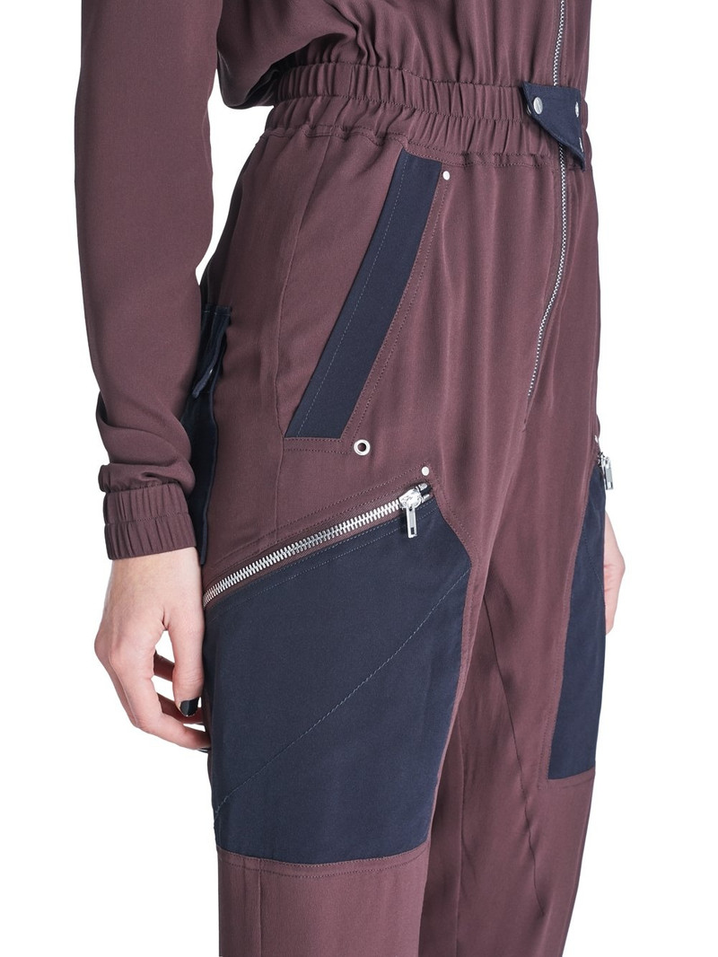 Tuta two-tone crepe jumpsuit 6