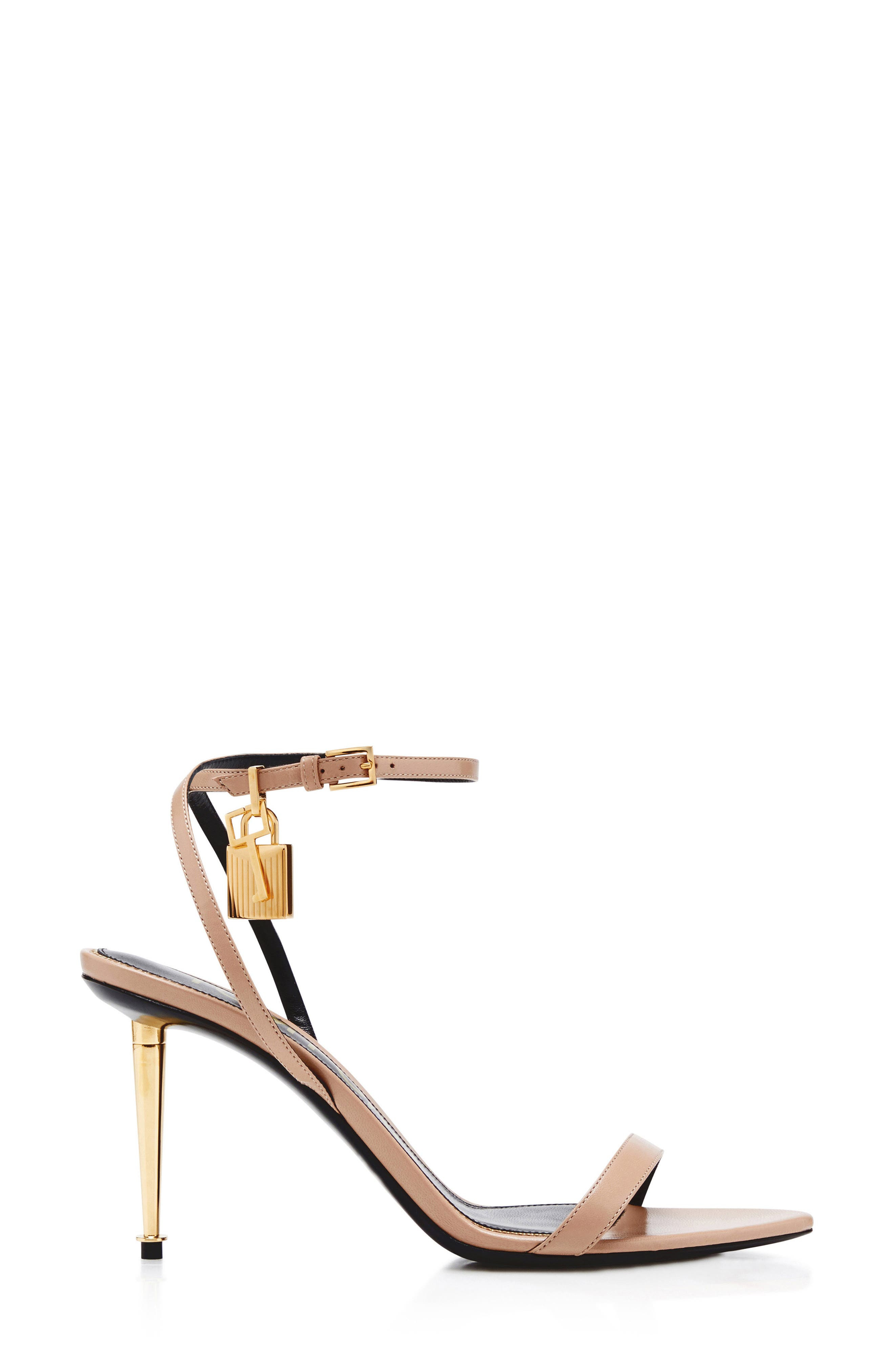Padlock Naked Pointy Toe Sandal - 3