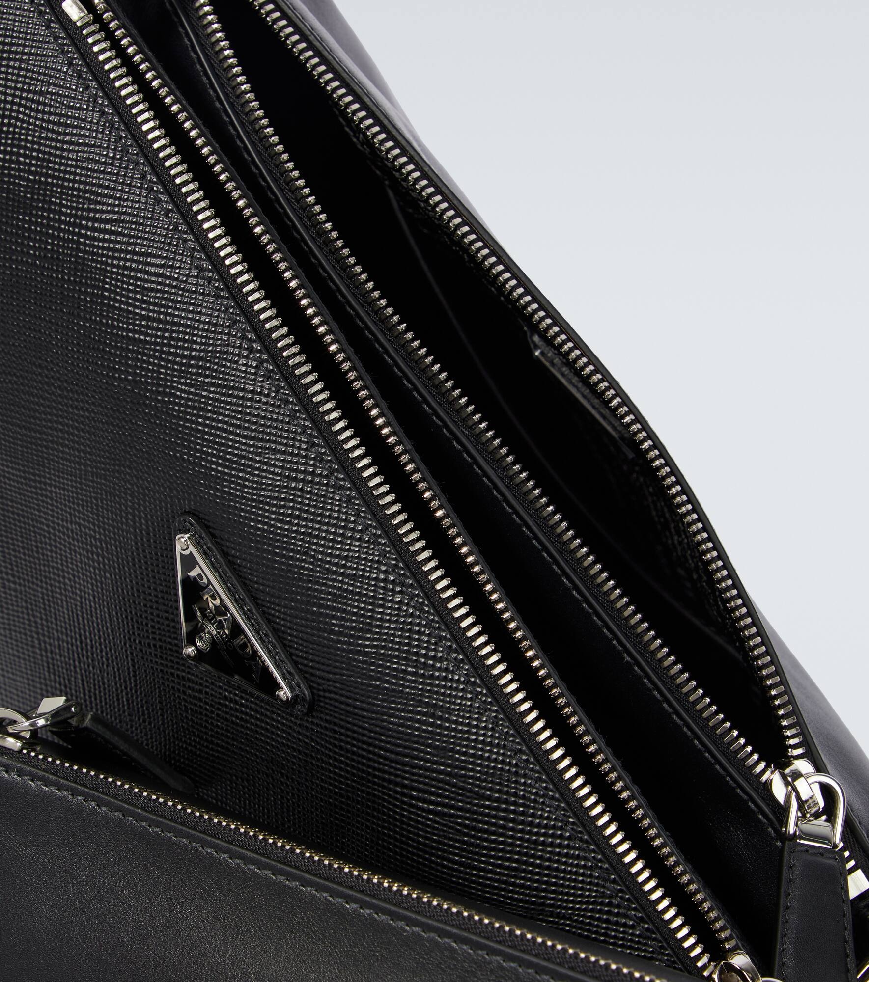 Triangle Saffiano leather shoulder bag - 4