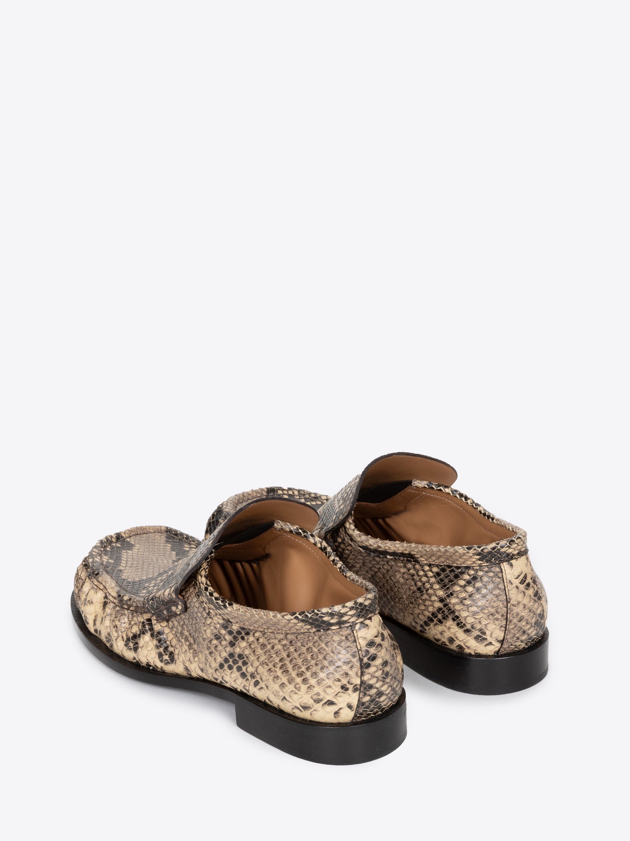 SNAKE PRINT LOAFERS - 4
