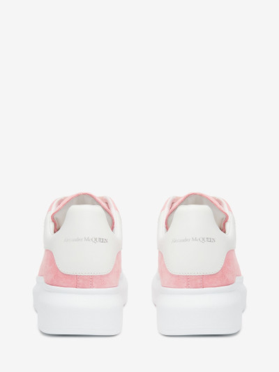 Alexander McQueen Women's Oversized Sneaker in Cherry Blossom Pink/white outlook