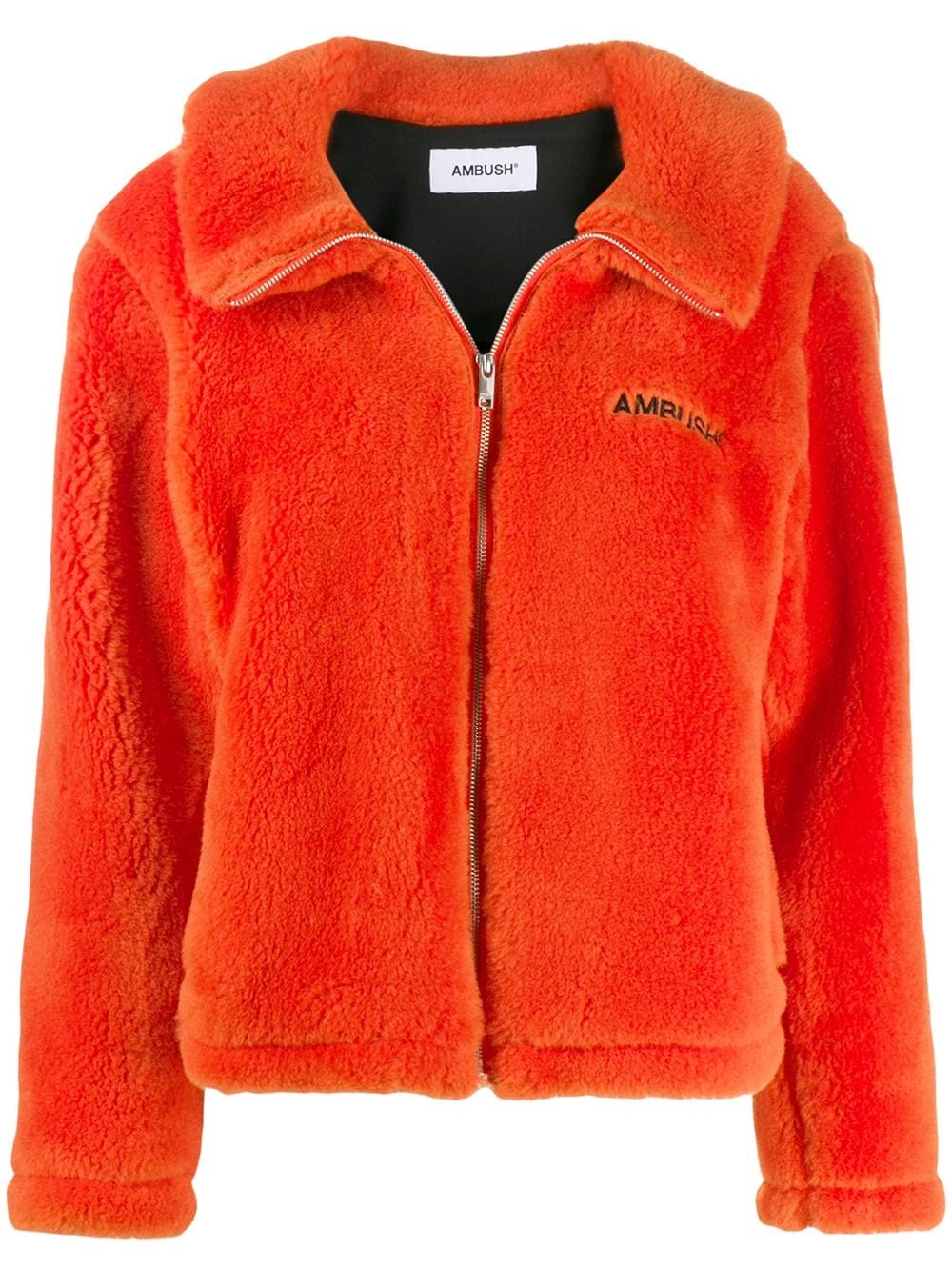 shearling zip jacket - 1