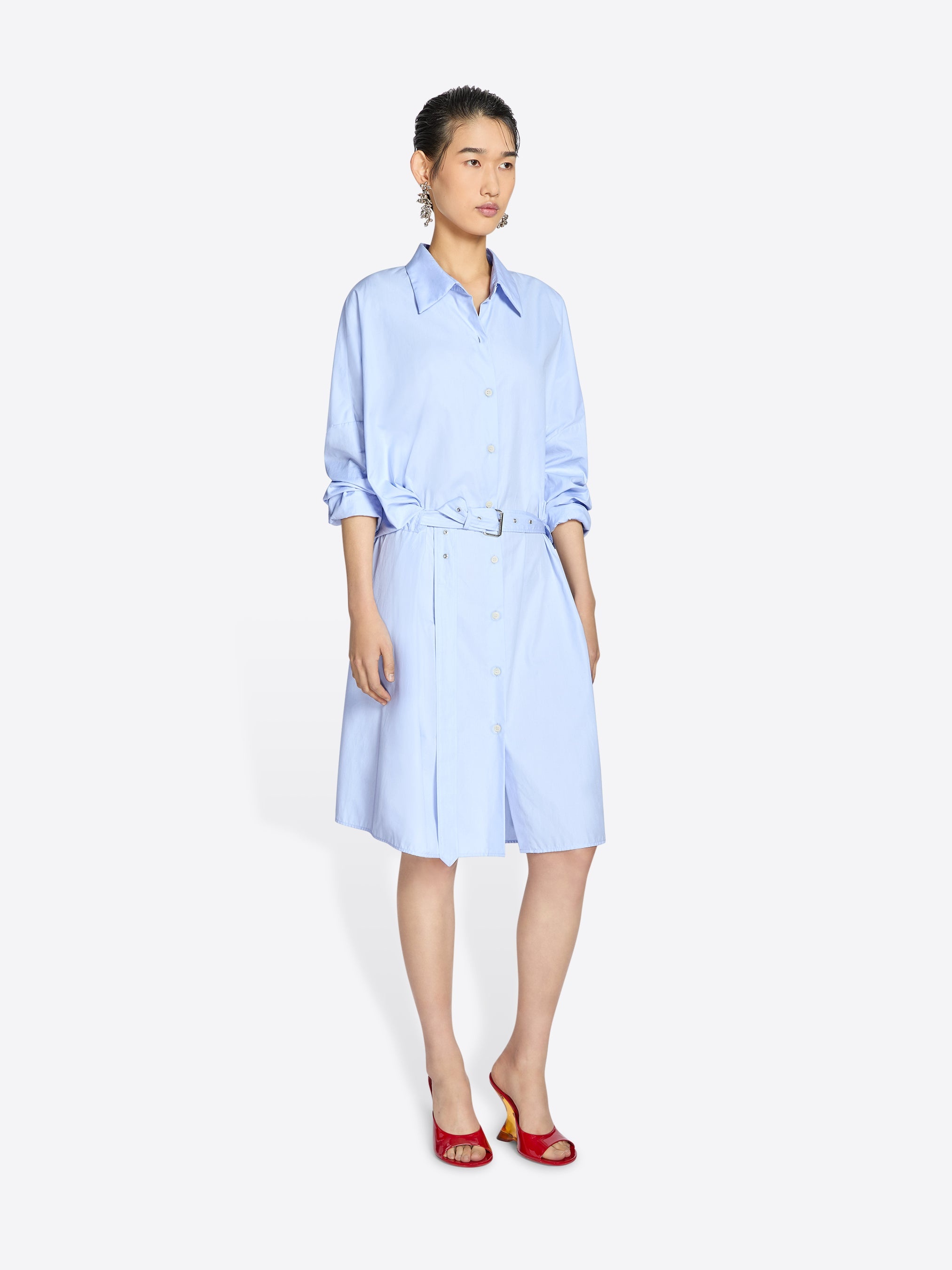 BELTED SHIRT DRESS - 3