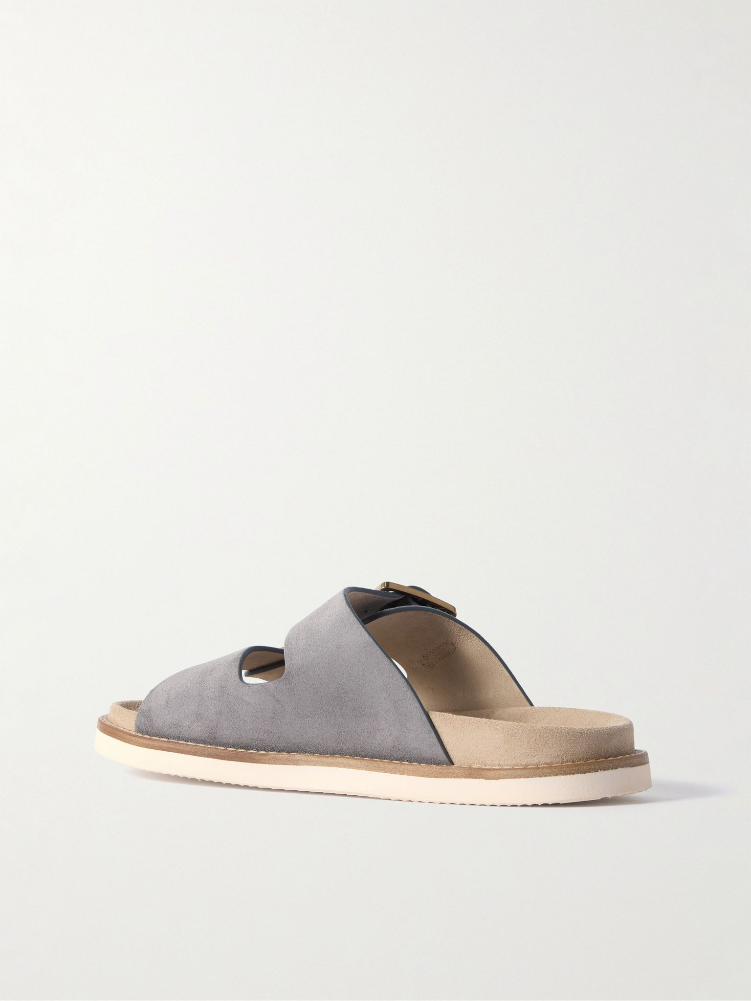 Suede Sandals Gray - 4