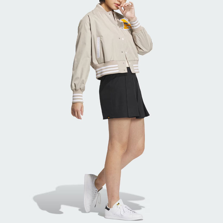 (WMNS) adidas Originals Collegiate Bomber Jackets 'Beige' IU4770 - 4