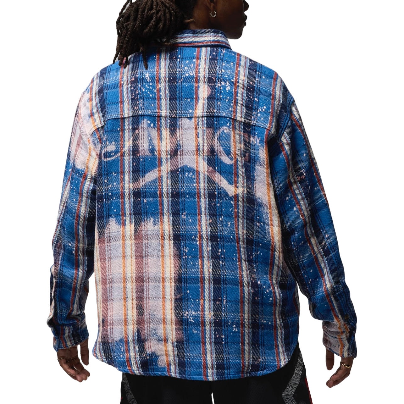 Air Jordan x Awake NY Flannel Shirt Asia Sizing 'Blackened Blue Sail' FQ5454-498 - 2