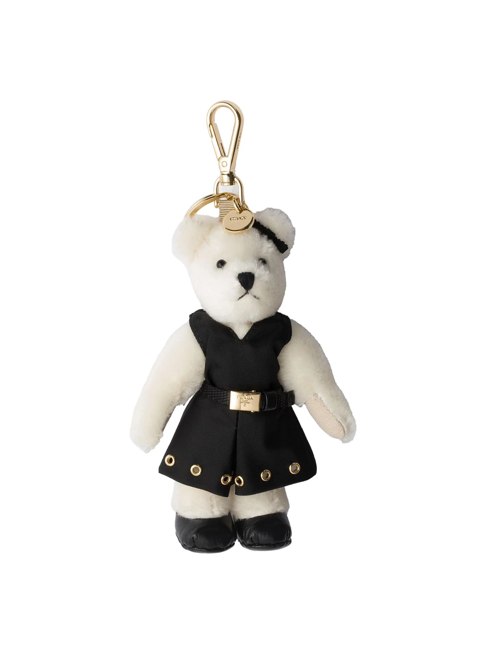 Men's Teddy Keychain Charm - Black - 1