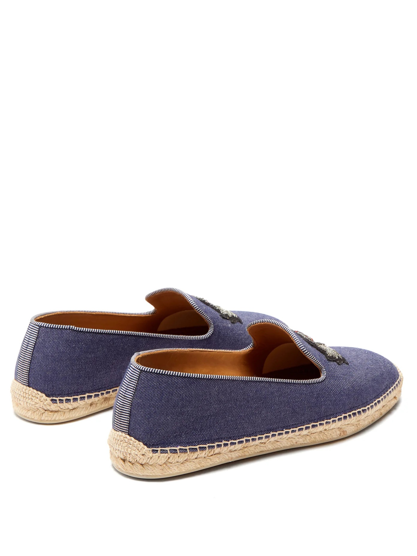 Nanou Orlato zardozi-crest canvas espadrilles - 4