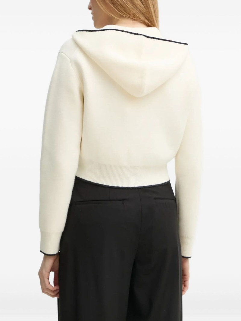Theory piped-trim cardigan outlook