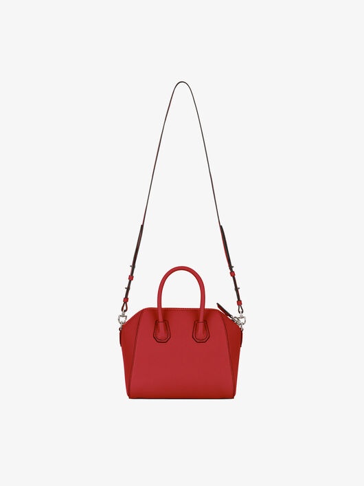 MINI ANTIGONA BAG IN GRAINED LEATHER - 7