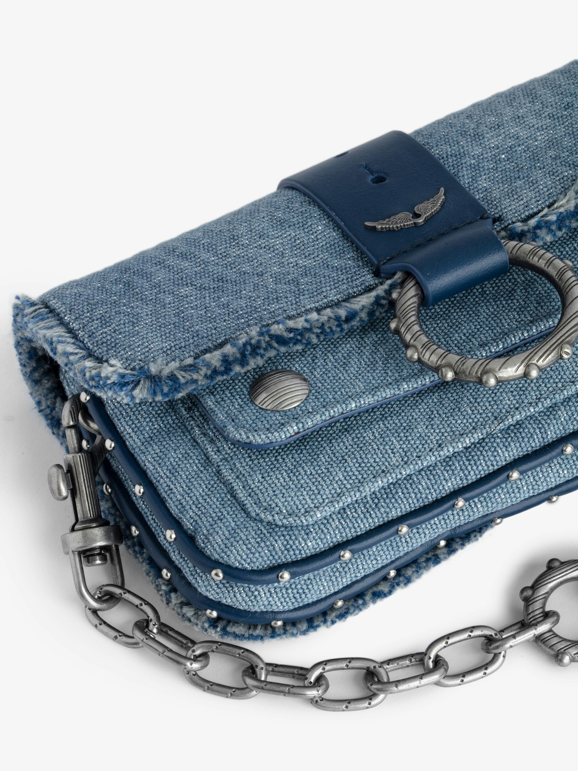 Kate Wallet Denim Glitter Bag - 4
