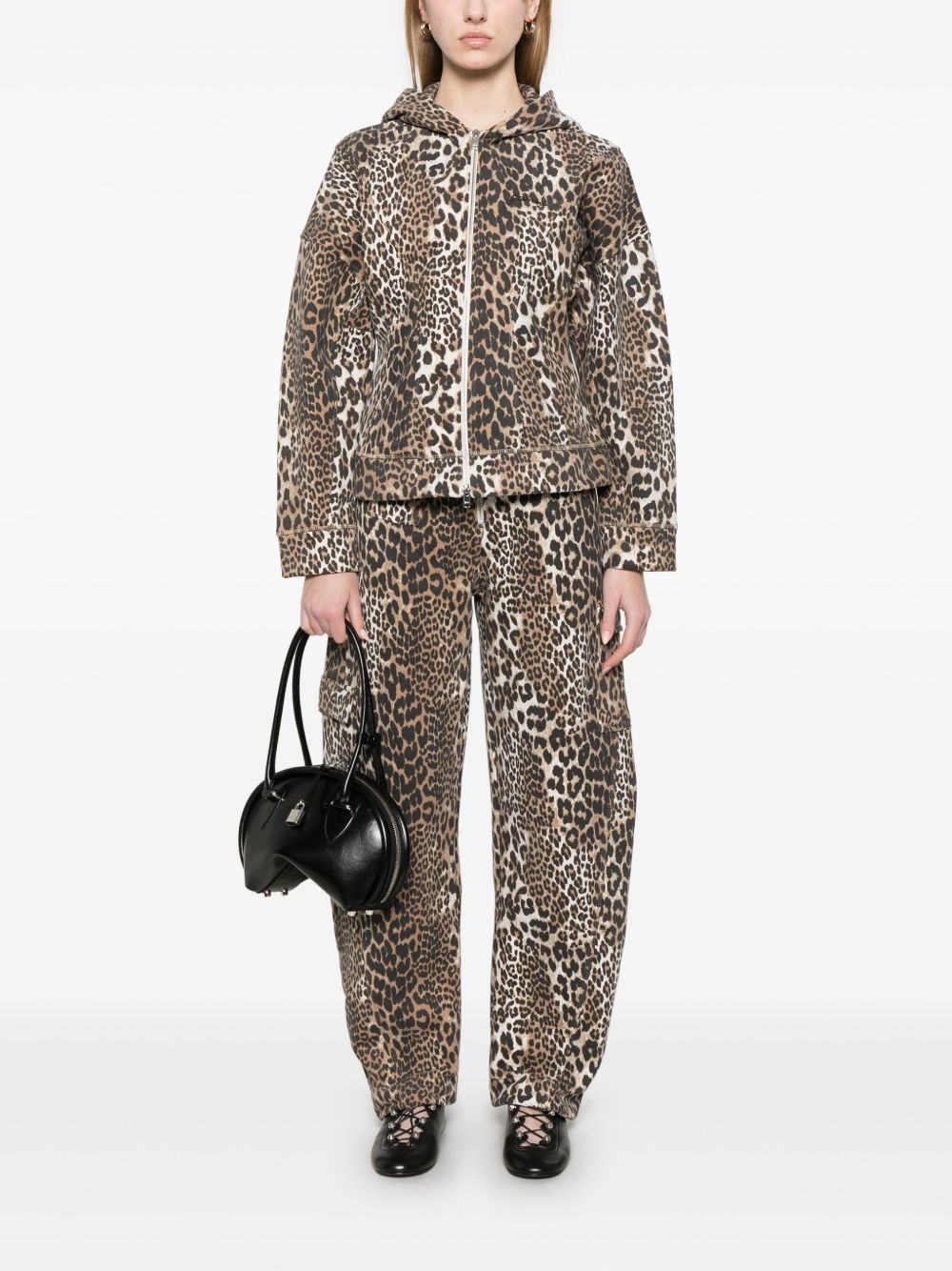 leopard-print trousers - 2