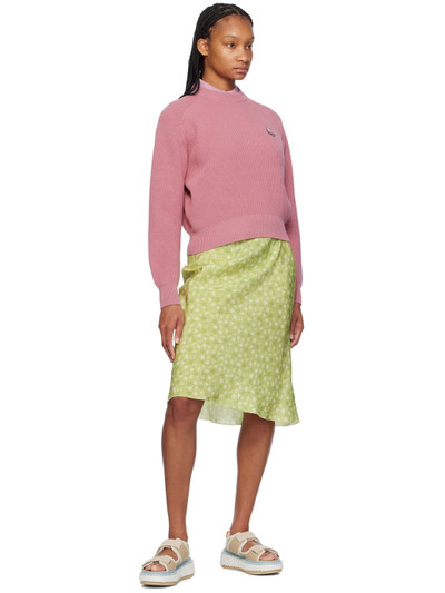 Maison Kitsuné Pink Bold Fox Head Sweater outlook