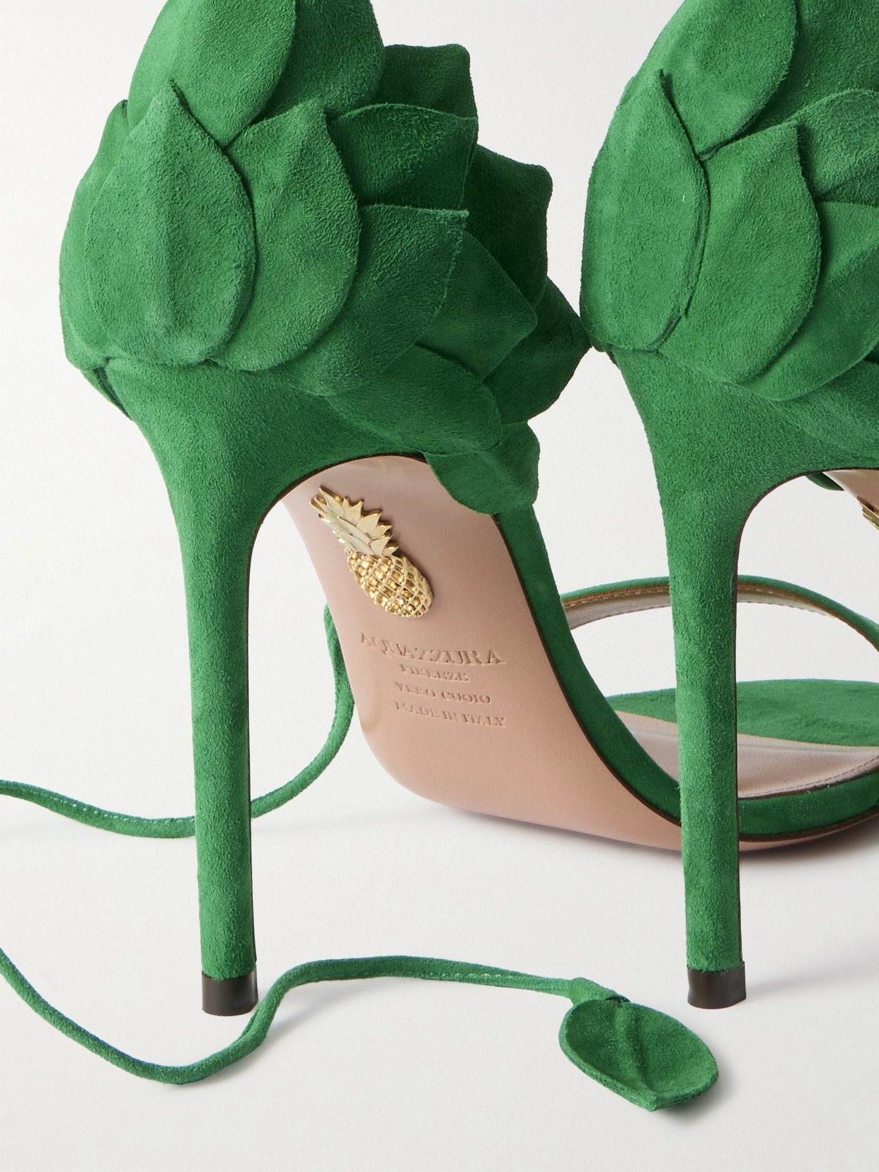 Hibiscus 105 Lace-up Suede Sandals - 4