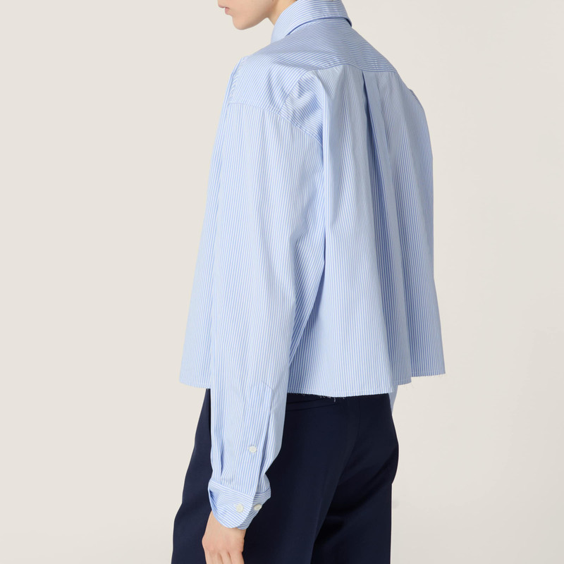Micro pinstripe poplin shirt 5