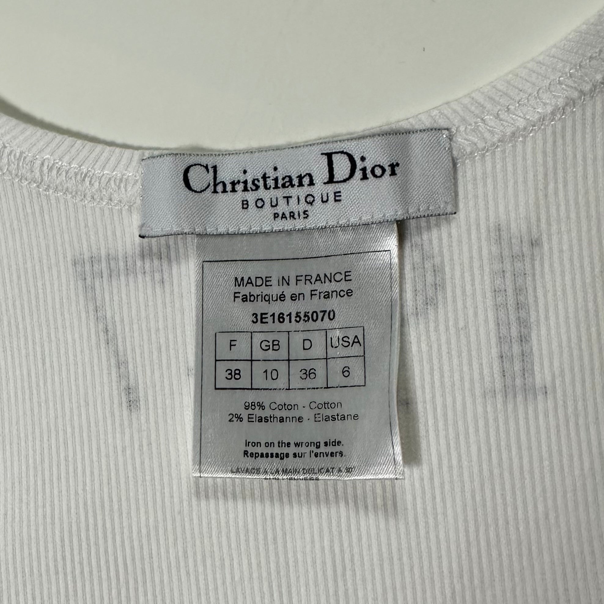 CHRISTIAN DIOR Fall Winter 2003 "J'ADORE DIOR" Swarovski Tank Top - 4