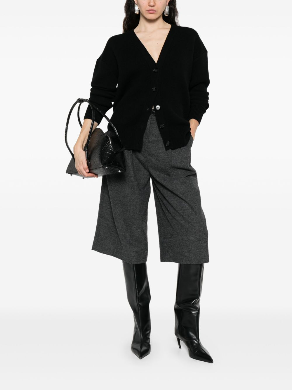 button-front cashmere cardigan - 2