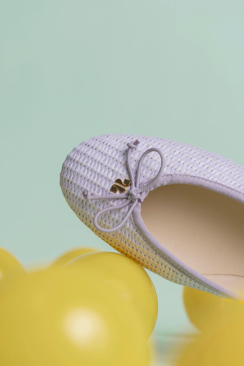Pavlova Ballet Flat Iris Raffia 5