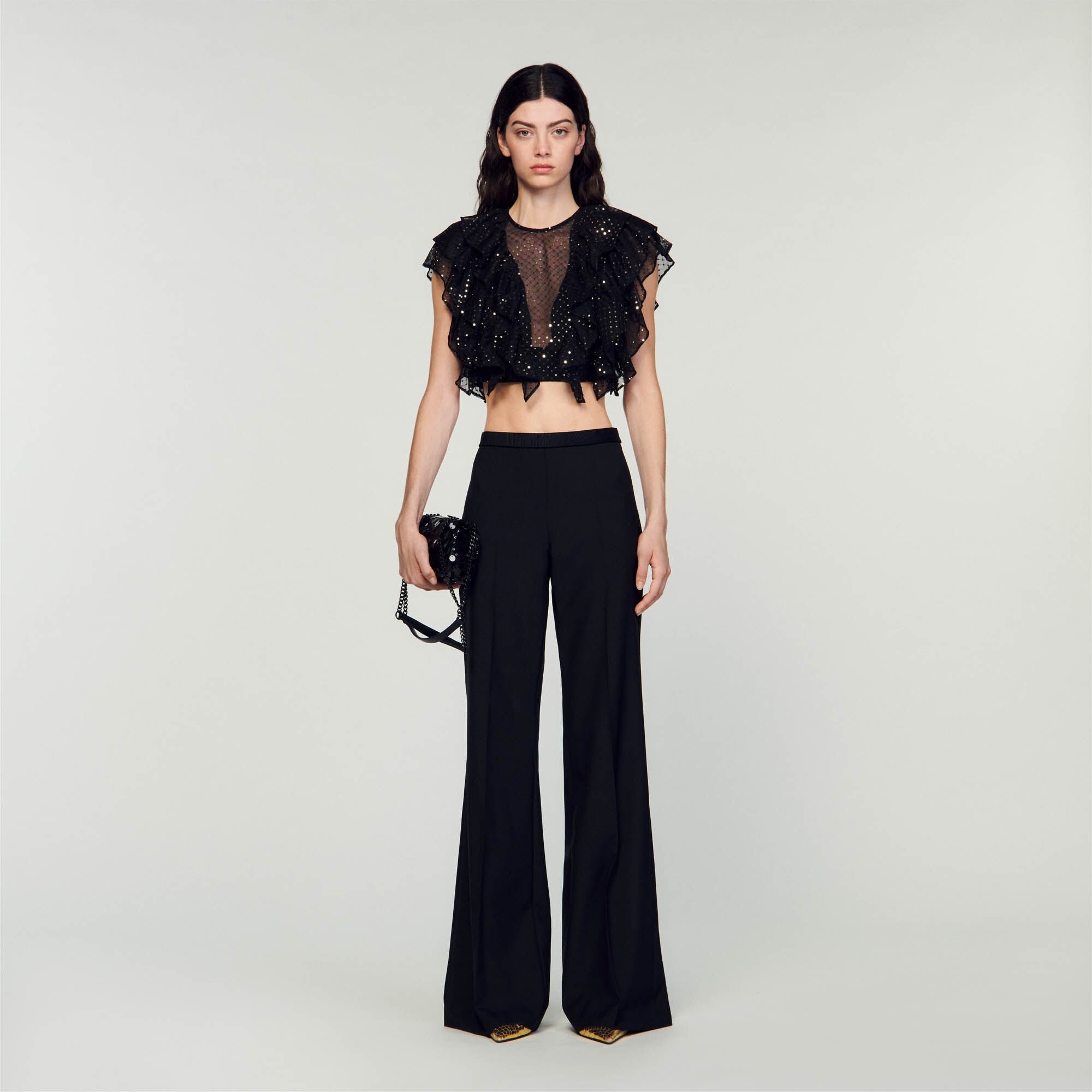 RUFFLED CROP TOP - 2