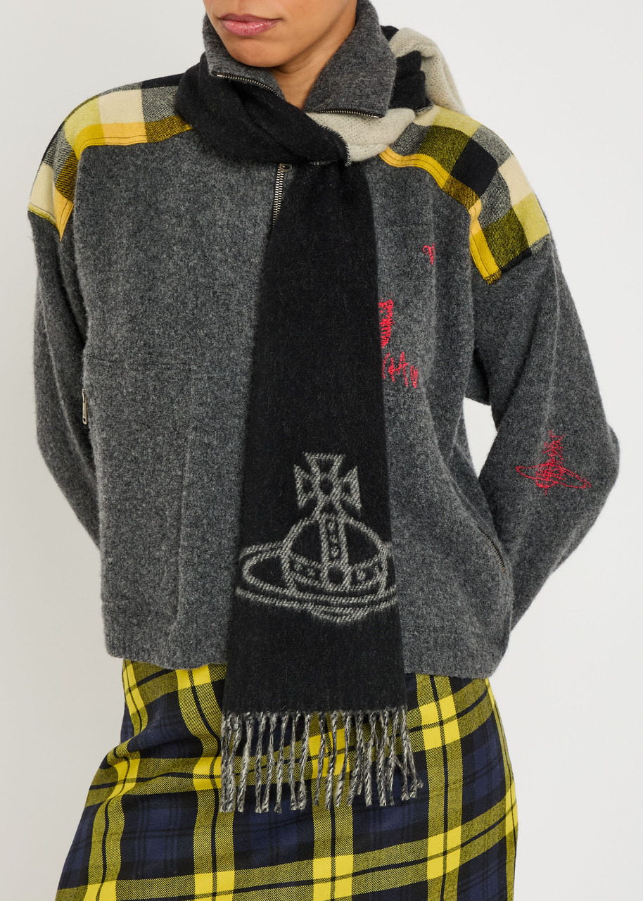 Vivienne Westwood Orb-intarsia Wool Scarf - 2