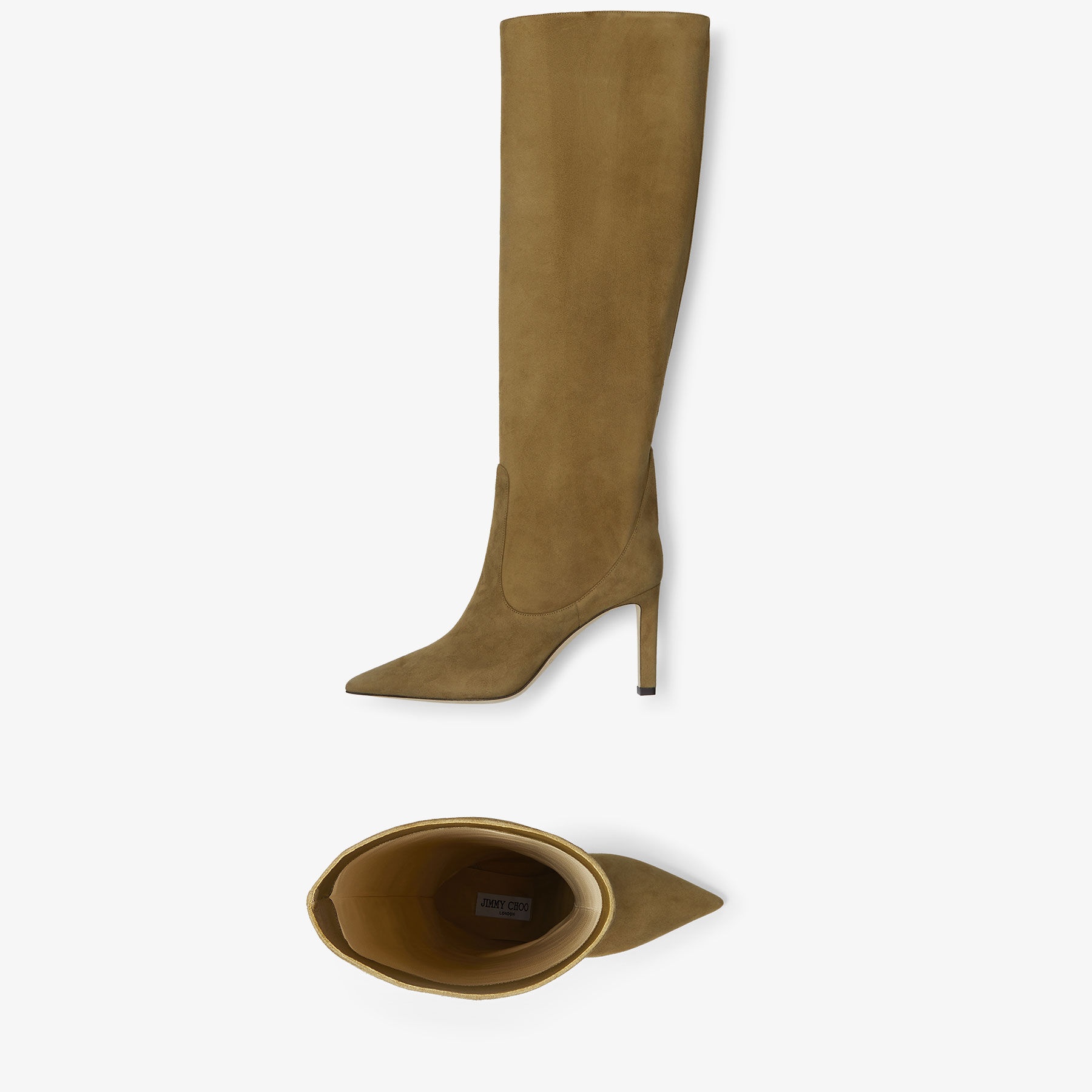 Mavis 85
Caper Green Suede Ankle Boots - 5