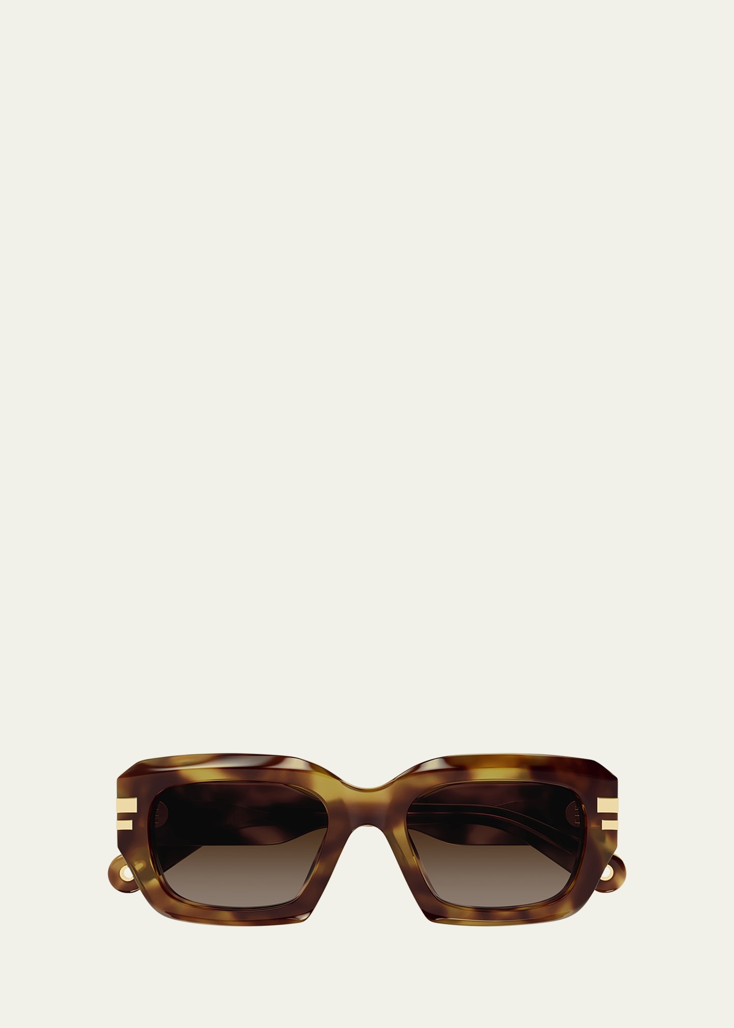 Rectangle Acetate Sunglasses - 1