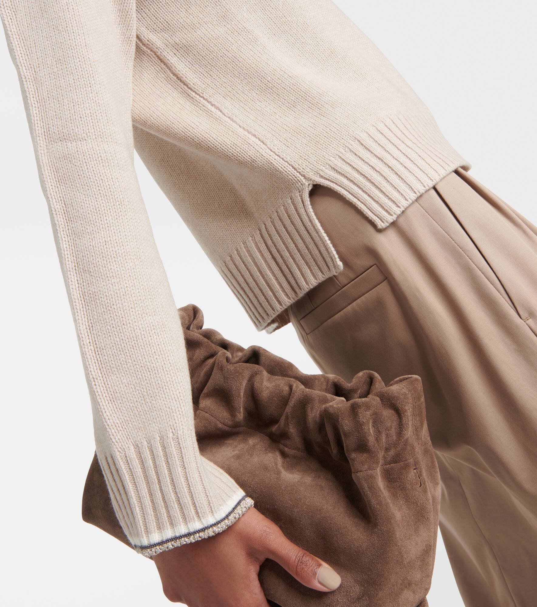 Wool, cashmere, and silk sweater - 5