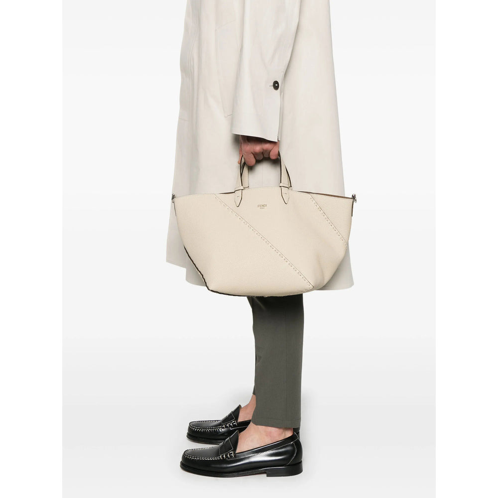 Fendi Neutrals Tote Bags Men - 5