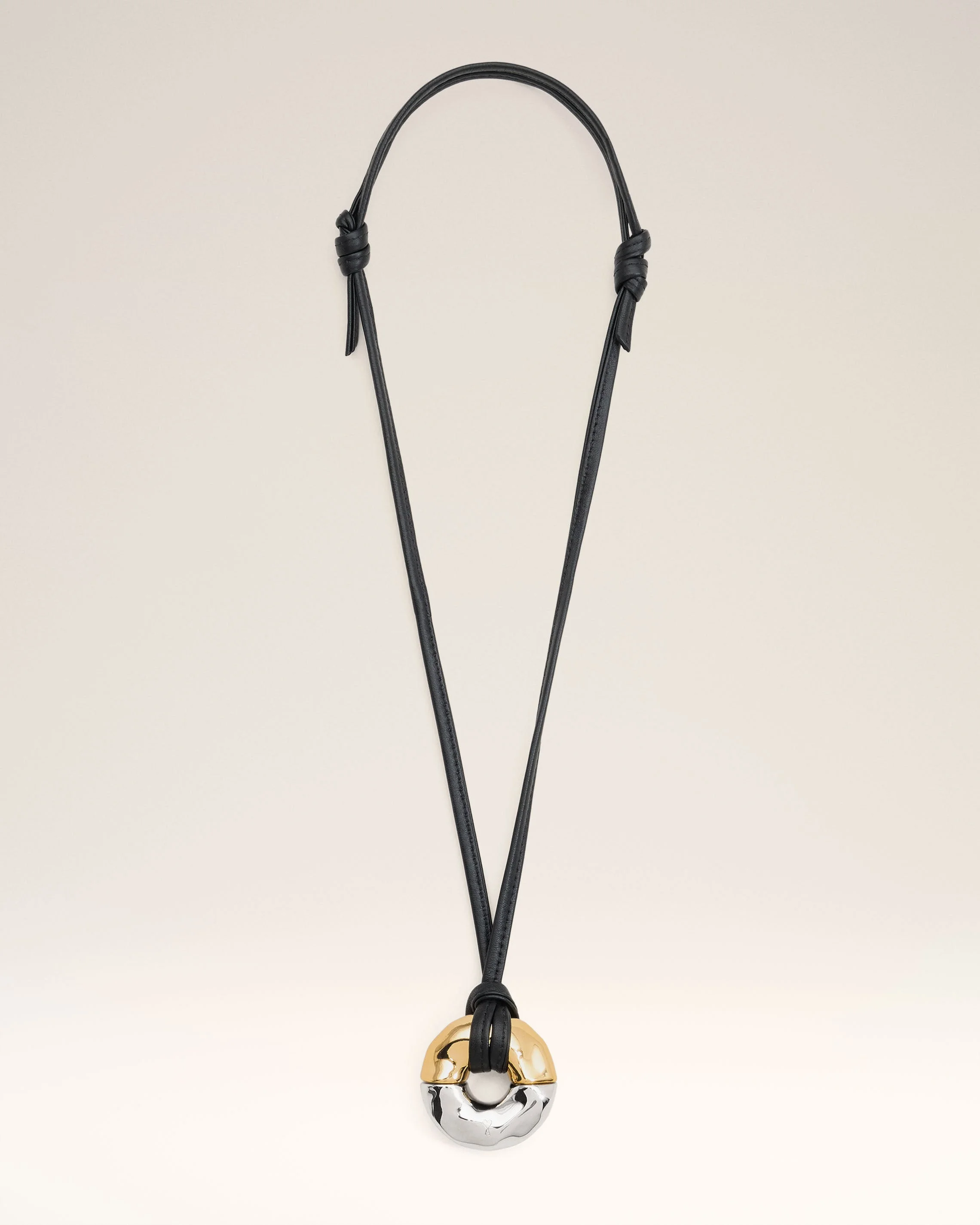 GOLD BRASS DUNE NECKLACE - 1