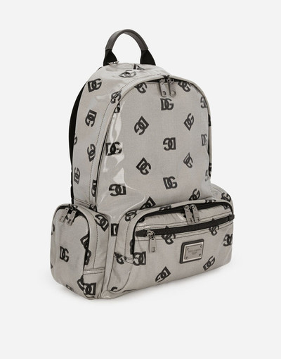 Dolce & Gabbana Coated fabric backpack with logo outlook