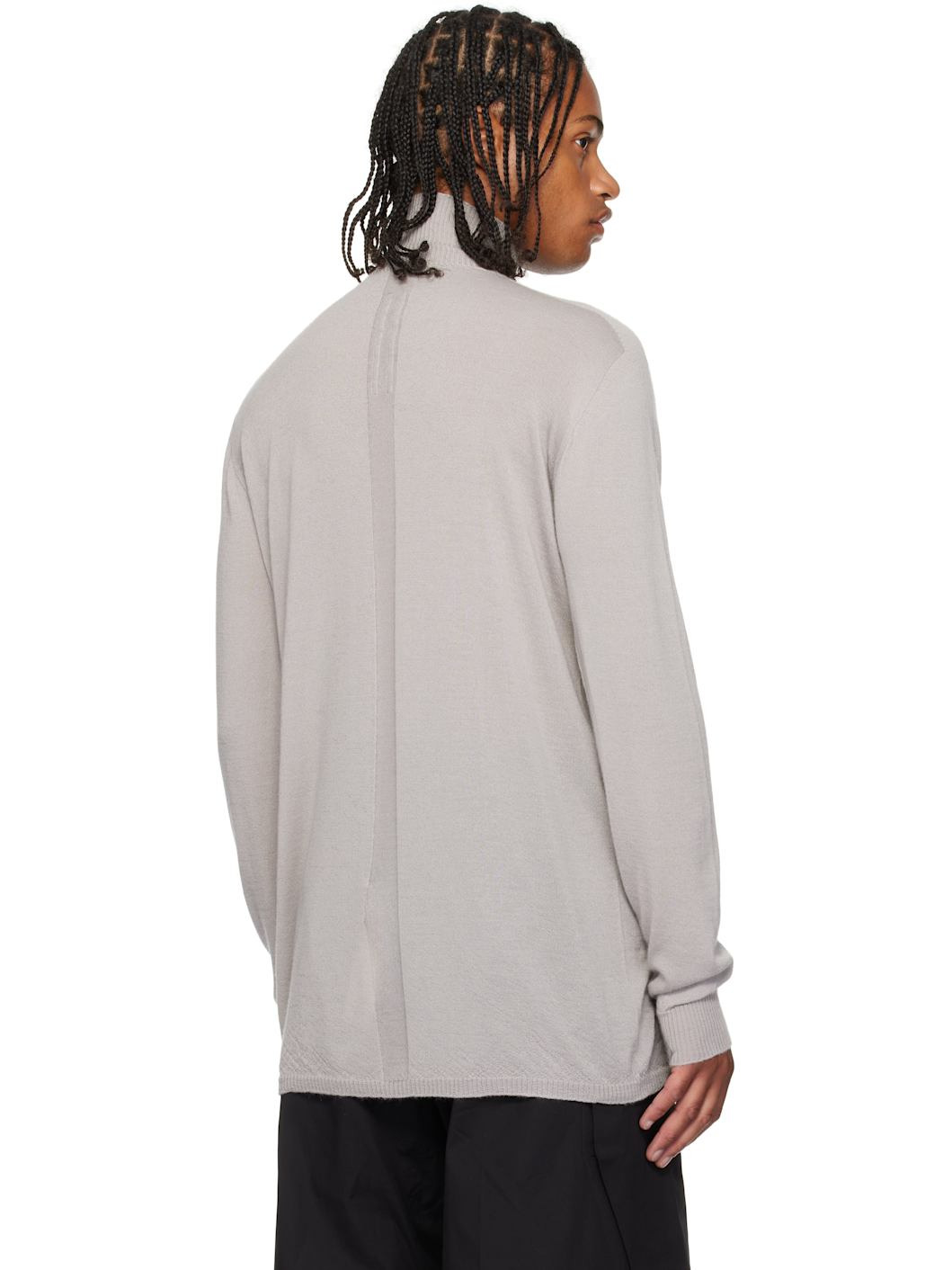 Gray Concordians Oversized Turtle Sweater - 3