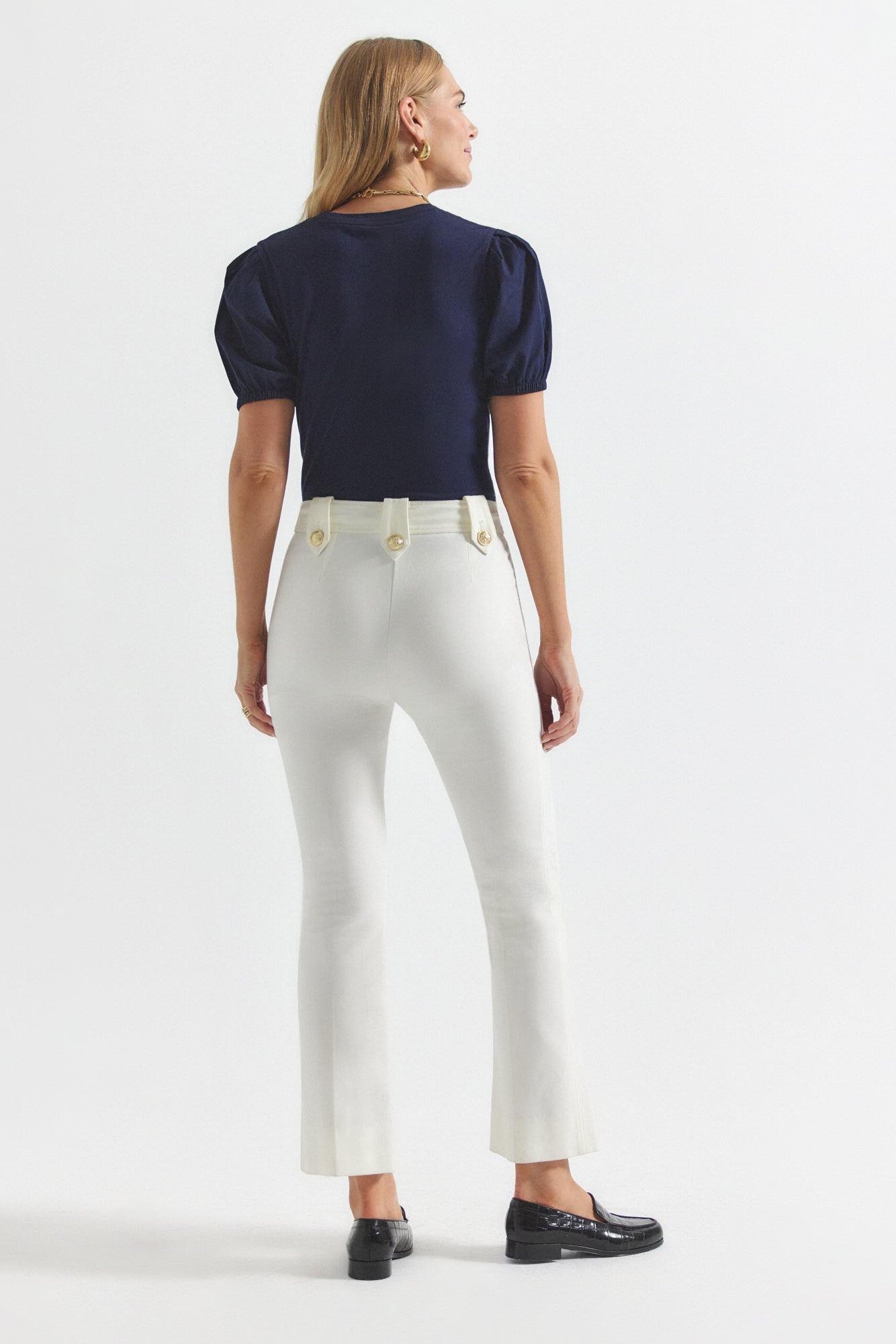 ROBERTSON CROP FLARE TROUSERS - 4