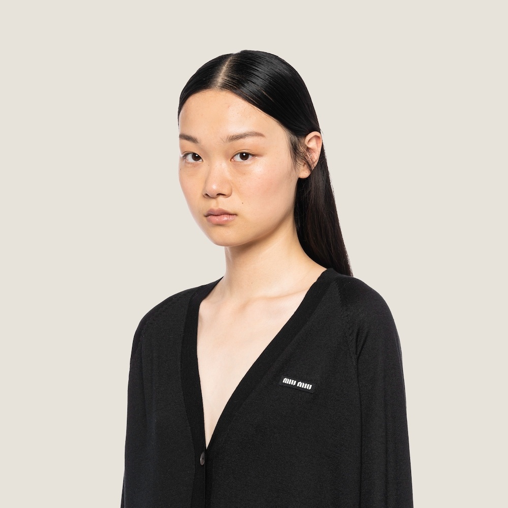 Cashmere and silk cardigan - 4