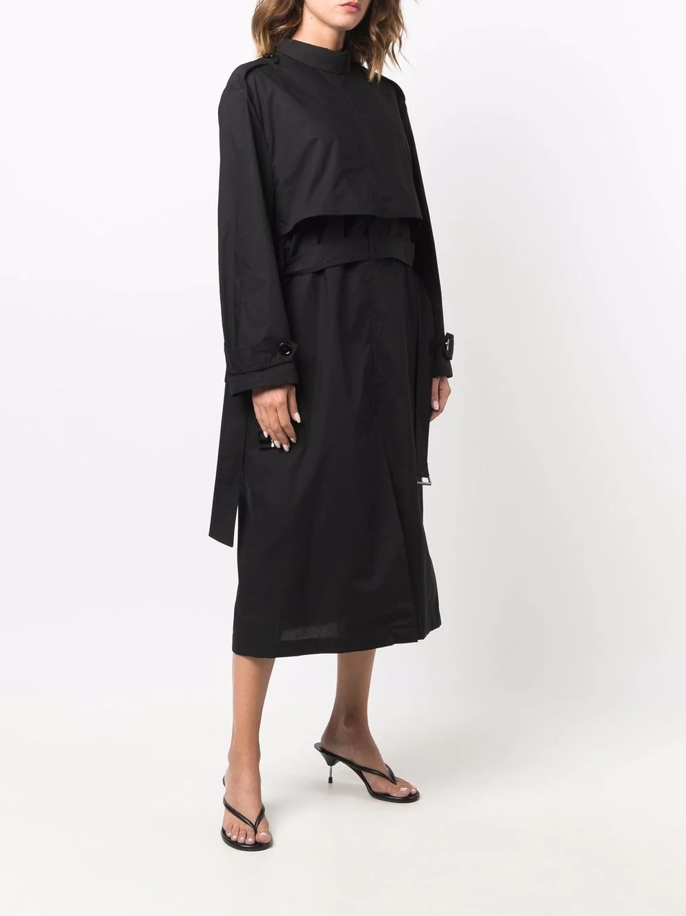 Trench cotton midi dress - 3